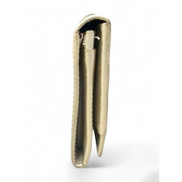 Salvatore Ferragamo Gold Leather Wallet - Picture 5 of 6